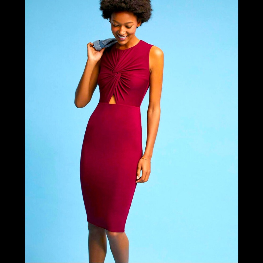NWT Anthropologie Bailey 44 Wine Cut Out Dress - XL